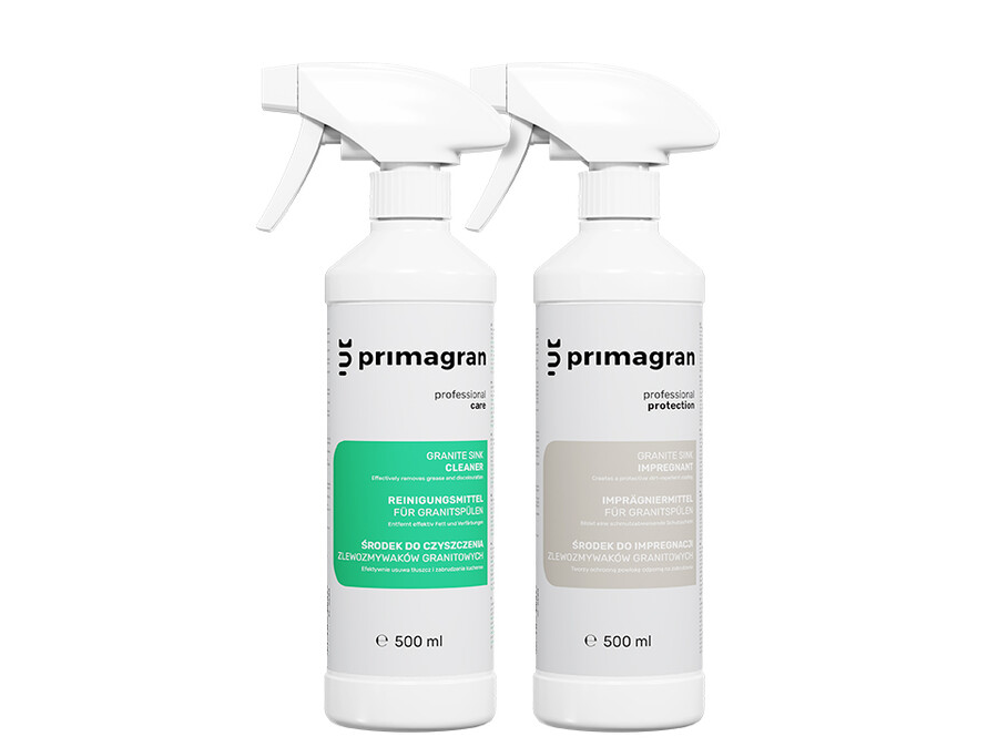 Zestaw do czyszczenia i impregnacji zlewozmywaków granitowych Primagran® 500 ml