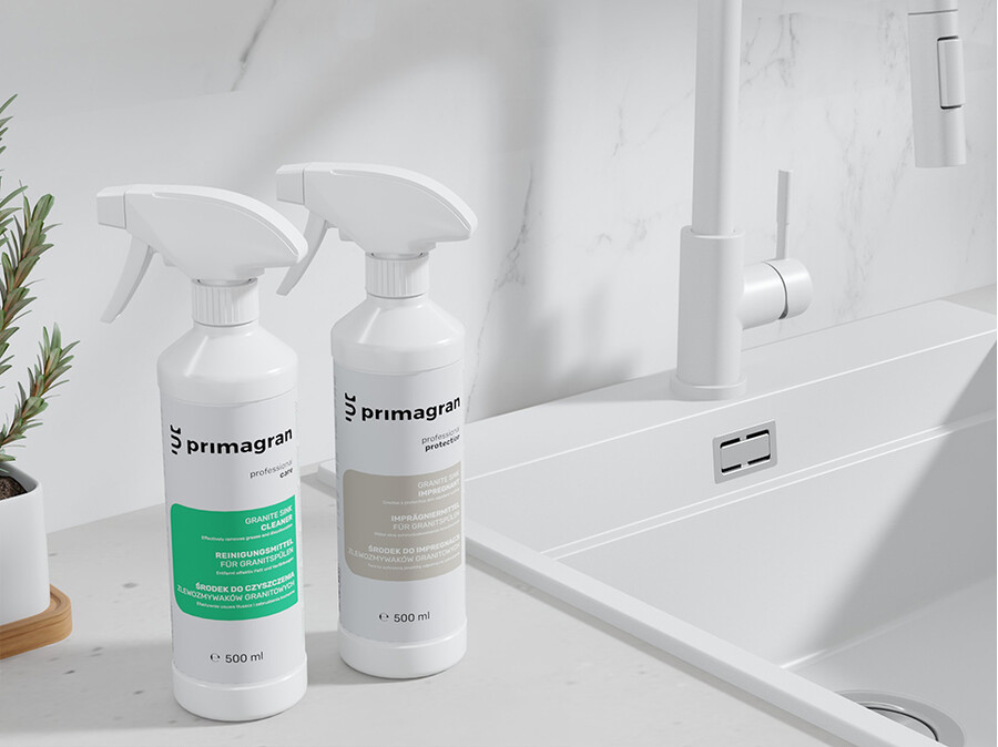 Zestaw do czyszczenia i impregnacji zlewozmywaków granitowych Primagran® 500 ml