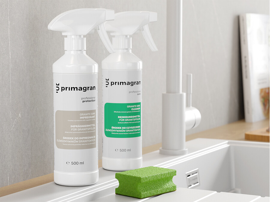 Zestaw do czyszczenia i impregnacji zlewozmywaków granitowych Primagran® 500 ml