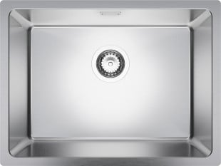 Zlewozmywak kuchenny podwieszany (podblatowy) stalowy jednokomorowy Nowy York 60