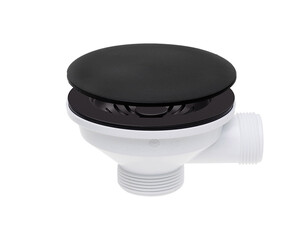 Syfon Save Space + Easy Clean jednokomorowy manualny z maskownicą - okrągły przelew
