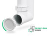 Syfon Save Space + Easy Clean jednokomorowy manualny z maskownicą - prostokątny przelew
