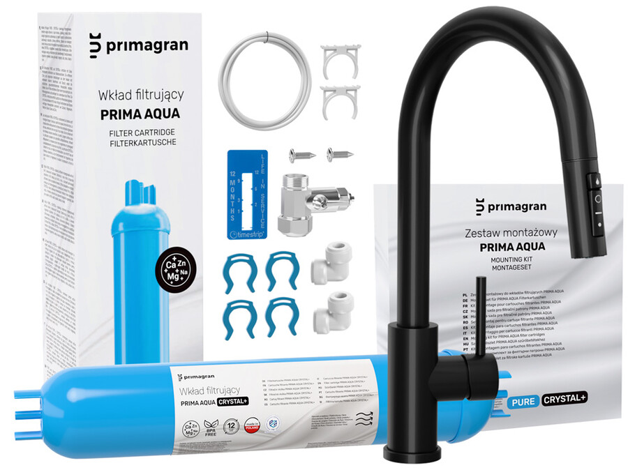 ZESTAW Bateria kuchenna 9210 z systemem filtrującym PRIMA AQUA CRYSTAL+