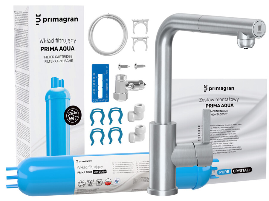 ZESTAW Bateria kuchenna 3210 z systemem filtrującym PRIMA AQUA CRYSTAL+