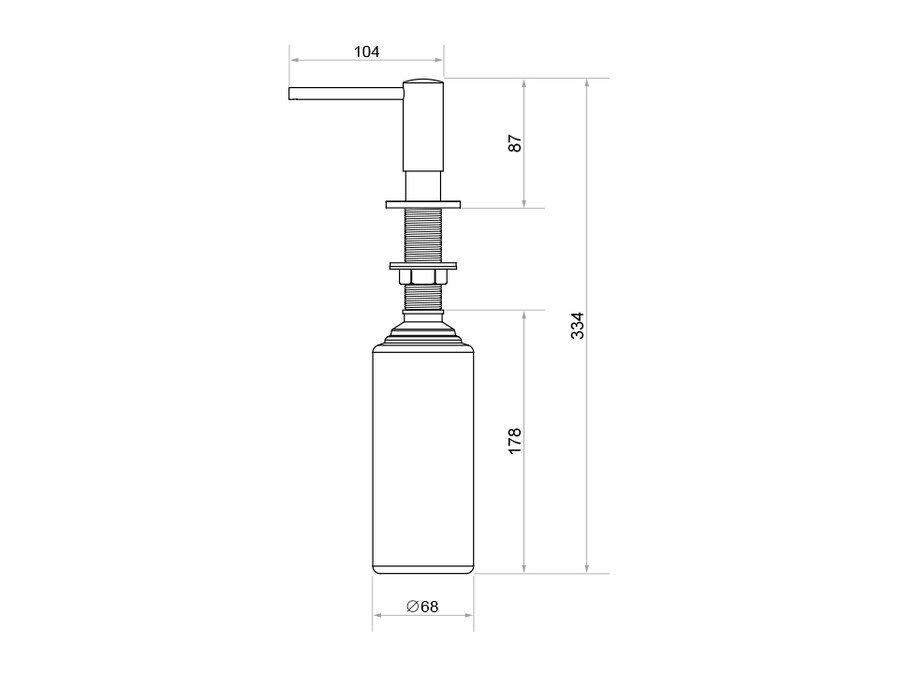 Dozownik do płynu Classic 500 ml
